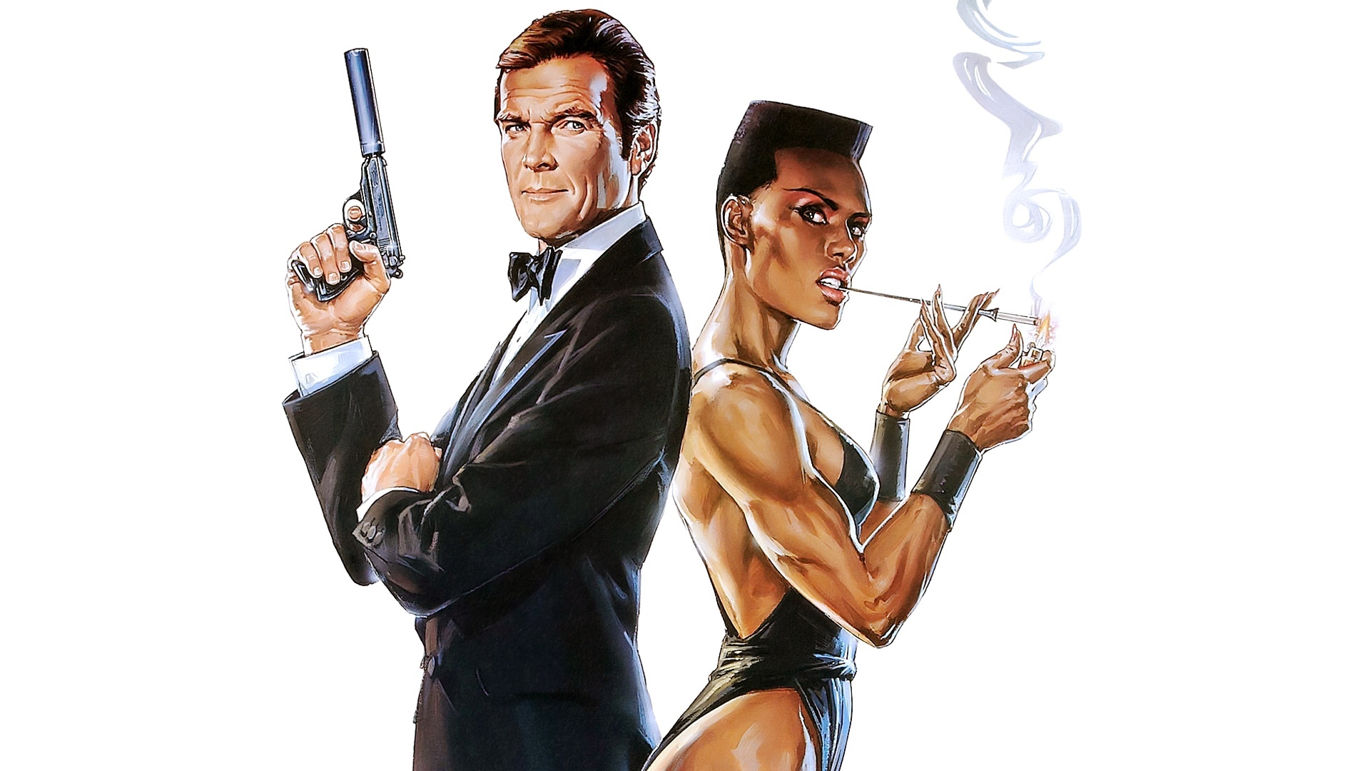 当然不能错过007系列的各位邦女郎们,而其中1985年的 《雷霆杀机》(a