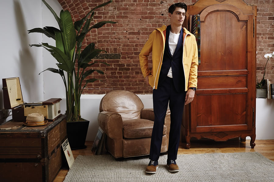 美国男装品牌Haspel在2015的春夏季推出的男装，旨在打造休闲商务款，这是它一贯坚持的典型的美国式休闲时尚的正装风格。色彩纯粹，设计简约，适合喜爱简约风的轻熟男士穿着。