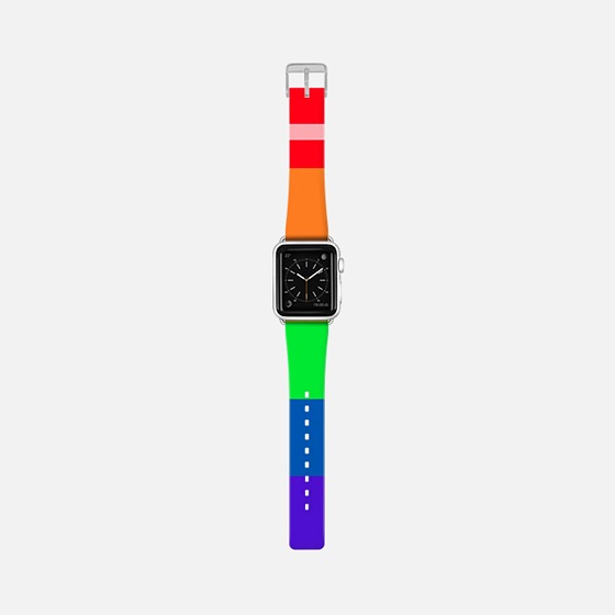 智能腕表如何在表带上做足文章，各路品牌给出大家各种设计。这款将不锈钢和鳄鱼皮革结合到一起的表带，再搭配Apple Watch表盘，能平衡它的只有你的手腕子了。我们只能说，在探索时尚的道路上Apple Watch一直没有放弃。	所有品牌都想和Apple Watch扯上关系，苹果说：跟我没关系。