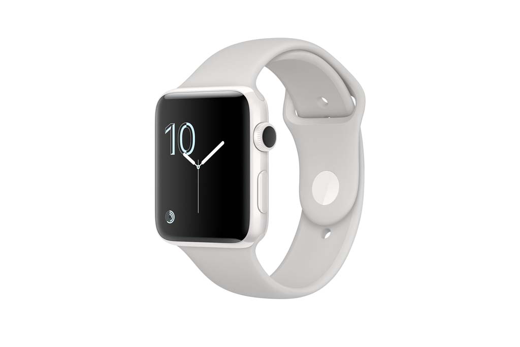 NO.2 Apple Watch Series 2
作为智能手表的先行者，苹果智能手表已经推出Apple Watch Series 2。此款智能手表除了具有防水机身和GPS功能外，还被称为是最平衡的智能手表，拥有男女皆宜的外观和屏幕效果。虽然此款智能手表的应用程序选择的范围很少，不过具有苹果的牌子仍然是热门的选择之一。由于苹果智能手表的运动服务无法在息屏的情况下使用，所以这是一个比较明显的缺点，使用起来比较耗电。
参考价格：369美元（约合人民币2547元）
