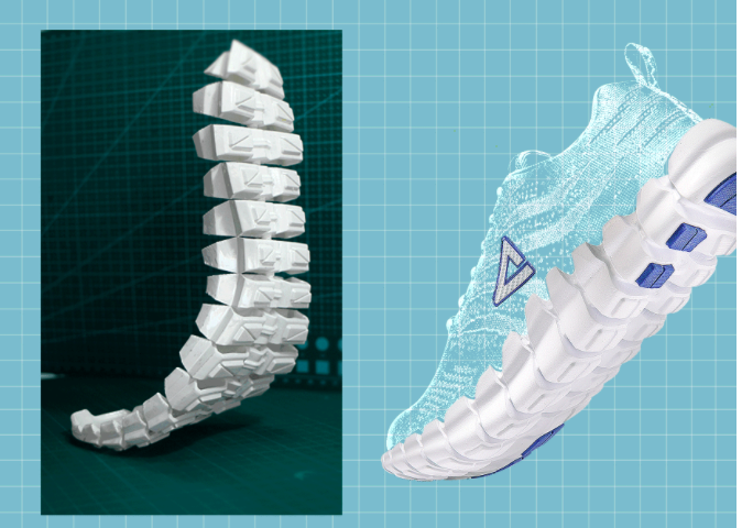 7. peak发布首个国产3d打印运动鞋