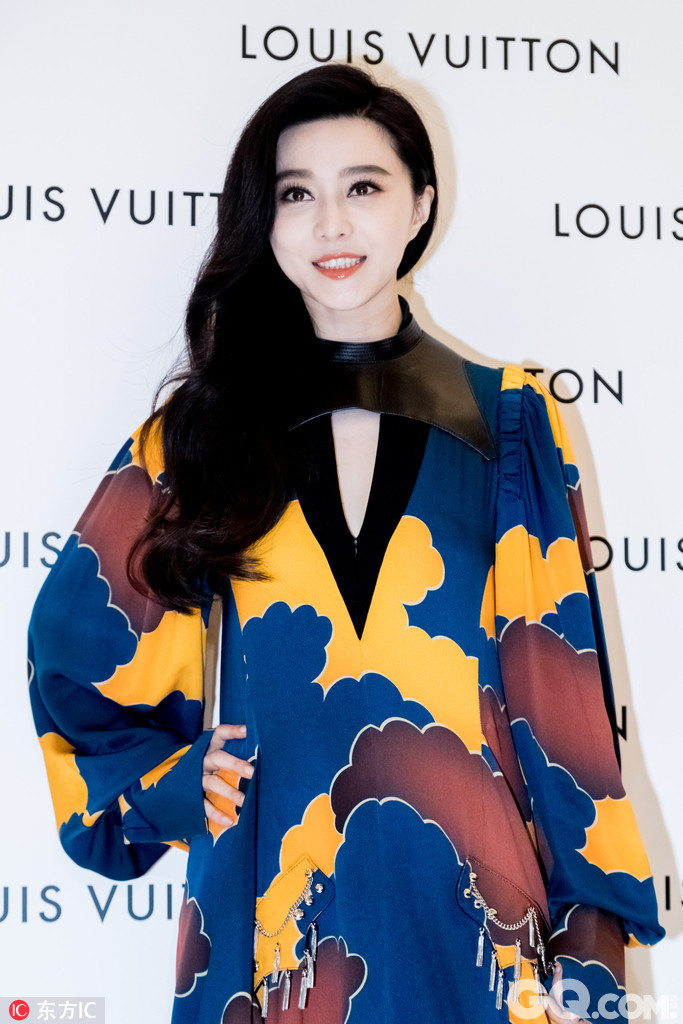 2017年7月13日，上海，范冰冰亮相Louis Vuitton香水发布会。