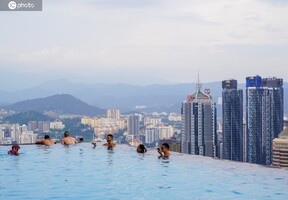 马来西亚的首府吉隆坡，发现这里不少酒店都喜欢做楼顶泳池，而最吸引游客的要数吉隆坡市中心一家51层酒店...
