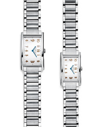 Tiffany & Co. 蒂芙尼East West系列双指针腕表，不锈钢表壳，不锈钢表链