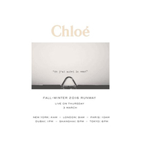 Chloe 2016秋冬時裝周直播視頻