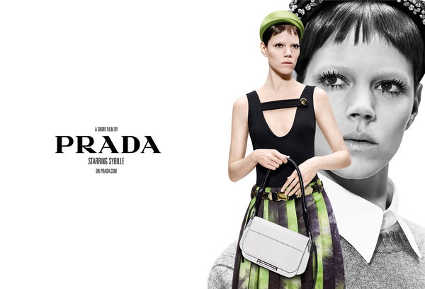 prada 2019春夏女装和男装广告大片 双重曝光