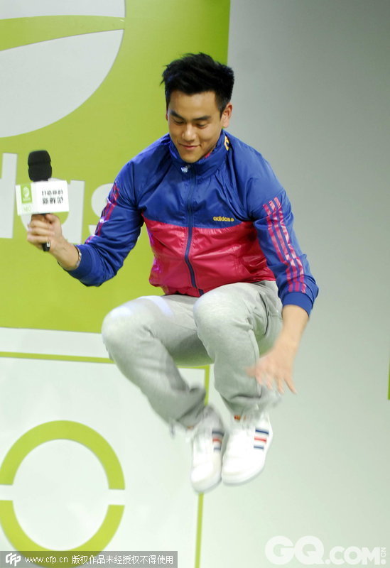 2012年9月5日，上海，Adidas “Neo Label”系列发布会。 彭于晏Adidas “Neo Label”系列，Adidas，运动服。