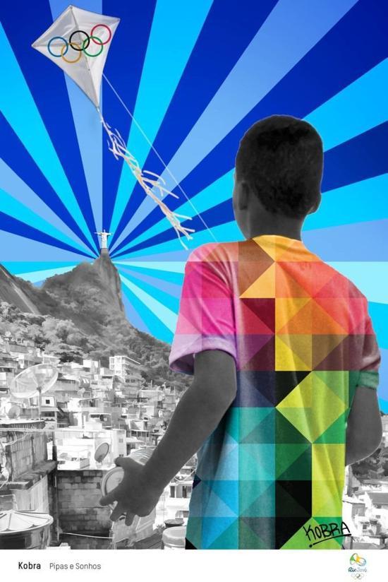 Kobra认为奥运盛会也属于城市贫民窟中的孩子们，他们也有想要放飞的梦想。从一个全新的角度表现了奥运。
