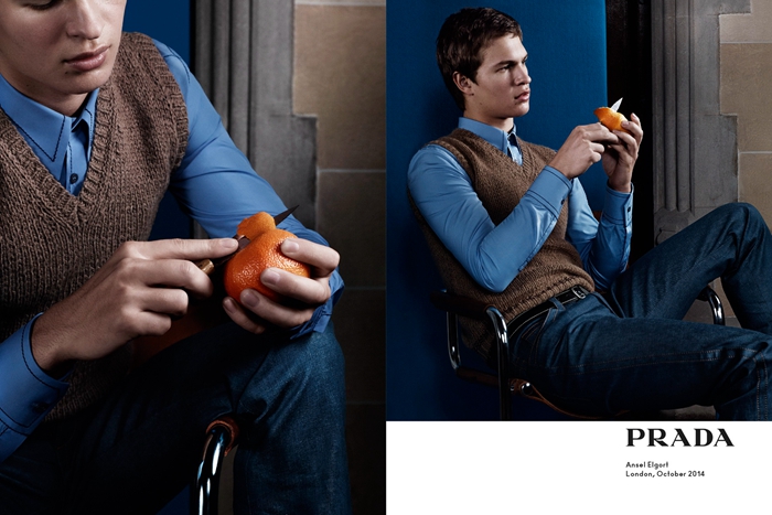 情感之中蕴含力量，而万物皆有情感。Prada 2015春夏男装广告大片中的一系列人物写真充分体现了这一真理。