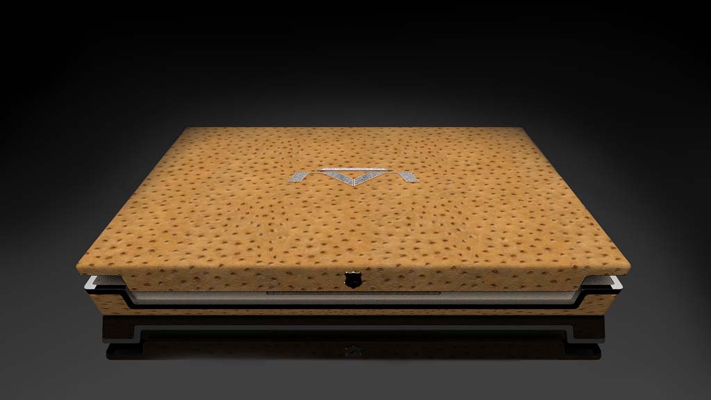 NO.2最贵电脑——Luvaglio　
Luvaglio是一款纯手工的笔记本电脑，制造者是英国的奢侈品制造商——Luvaglio，具有大理石、真皮和天然木材三种材质，屏幕是防反光的LED屏幕，大小为17英寸。内部配置固态硬盘，大小为128GB。
参考价格：100万美元以上
