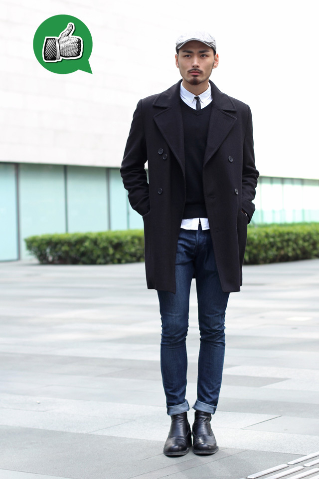 good 又一个八头身长腿男,比前者在穿搭上多了不少心思.