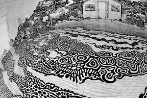 巴西艺术家的360°穹顶绘画