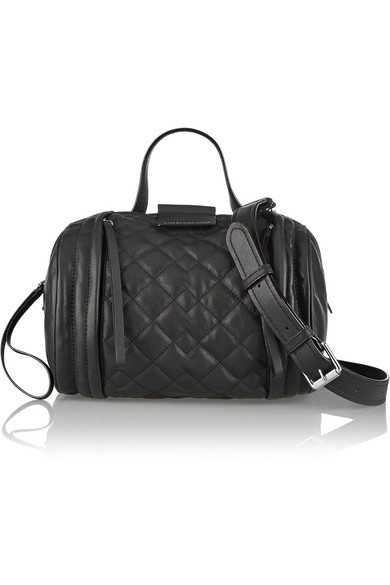 moto 绗缝皮革单肩包