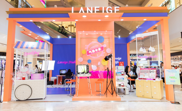 兰芝气垫梦工厂快闪店活动现场