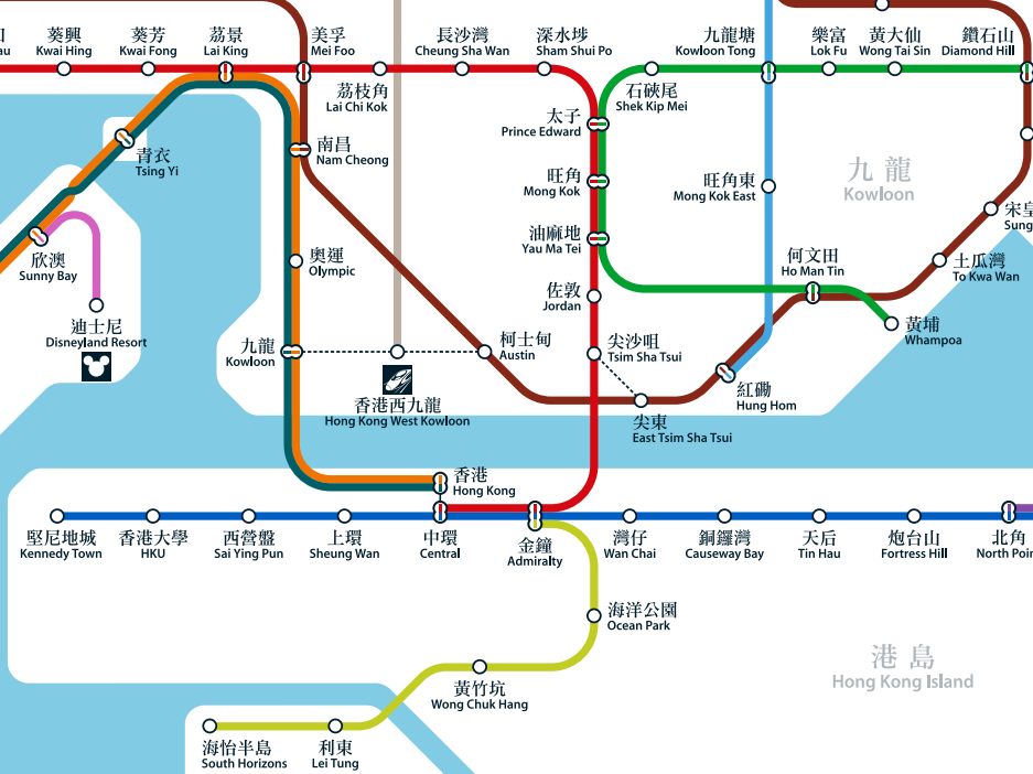 香港轻轨线路图高清图图片
