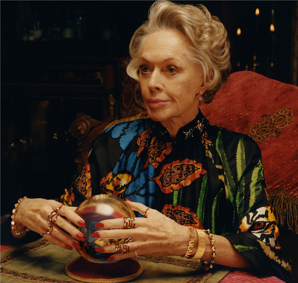 古驰推出全新腕表首饰广告形象大片 女演员蒂比·海德莉(tippi hedren